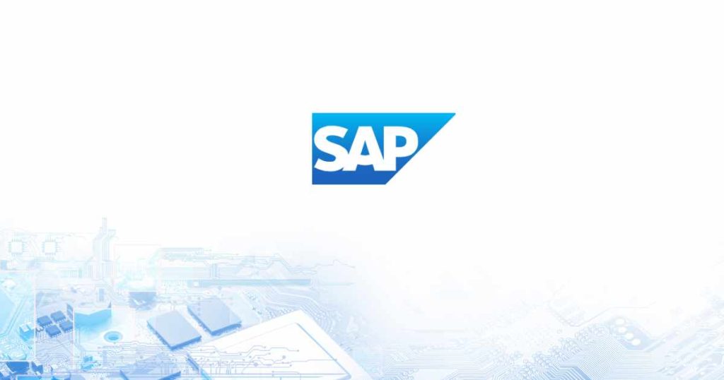 Graohic with text saying SAP