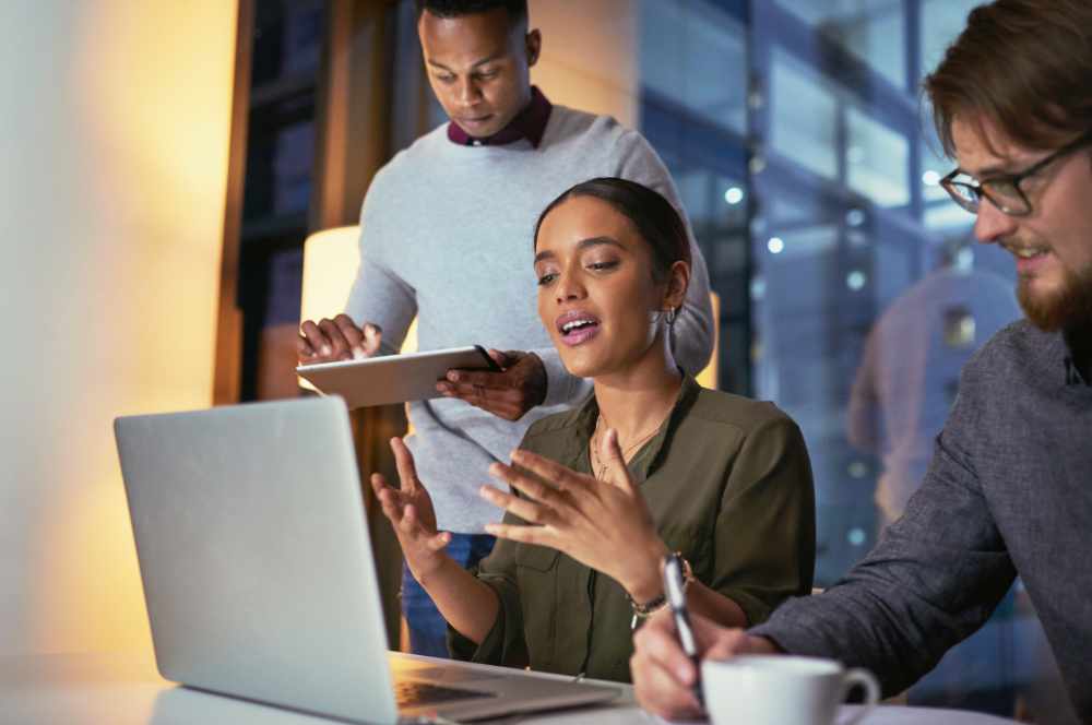 Team dicussing Implementation of SAP